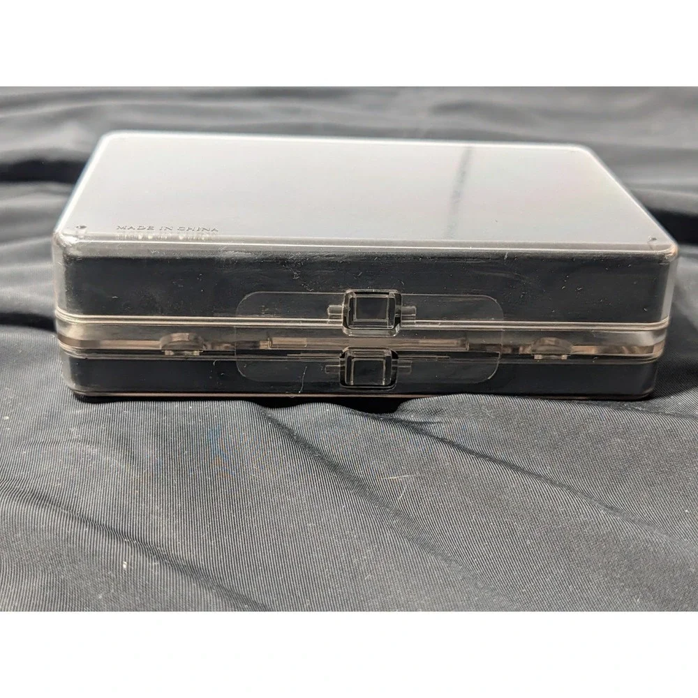 VTG Nintendo DS Lite Game Storage Case Holder Black Hard Plastic